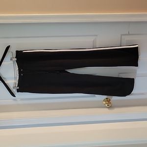 Redline black with white stripe on leg activewear pants small
